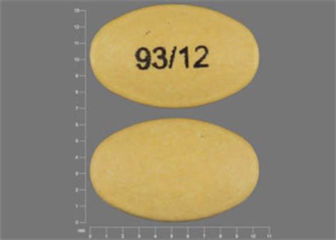 "93 12 Yellow" Pill Images. No exact match for "93 12". The following results are the next closest matches. Search Results; Search Again; Results 1 - 3 of 3 for "93 12 Yellow" 1 / 3. 93 5124. Previous Next. Benazepril Hydrochloride Strength 5 mg Imprint 93 5124 Color Yellow Shape Three-sided View details. 1 / 6. 93/12 . Previous Next.